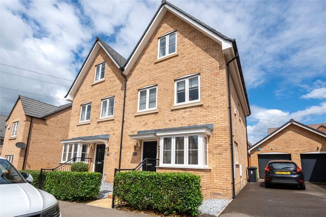 Thumbnail Semi-detached house for sale in Hadrian Crescent, Leighton Buzzard, Beds