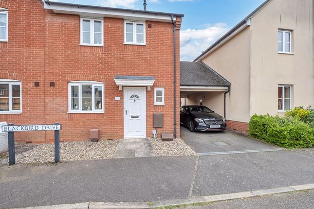 Terraced house for sale in Blackbird Drive, Bury St. Edmunds