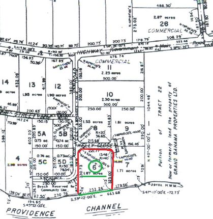 Land for sale in Buccaneer Beach, Grand Bahama, The Bahamas