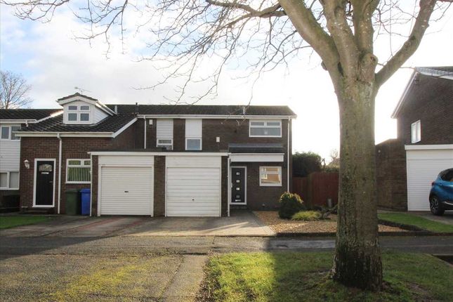 Thumbnail Semi-detached house for sale in Romsey Close, Parkside Glade, Cramlington
