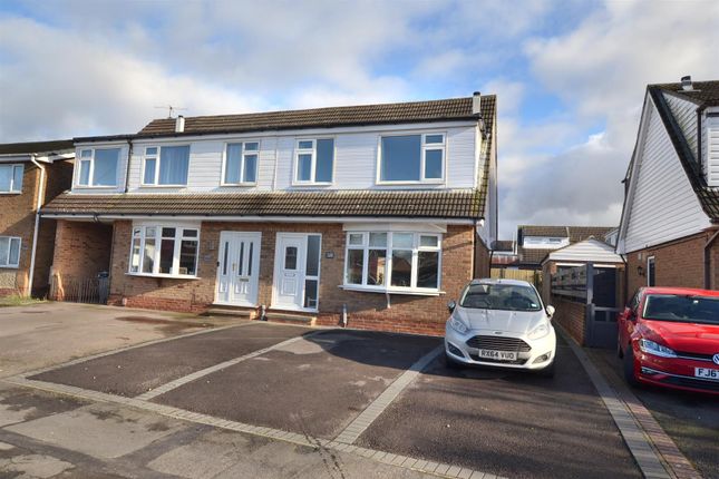 Semi-detached house for sale in Conway Drive, Shepshed, Leicestershire