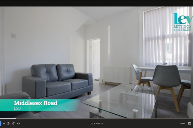 Thumbnail Terraced house to rent in Middlesex Road, Bootle
