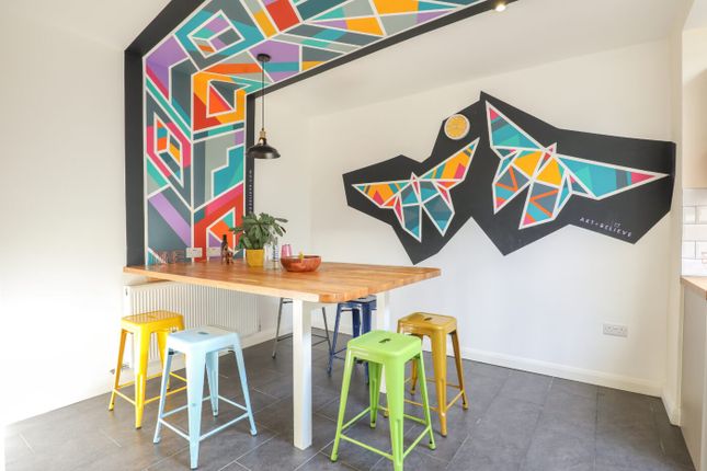 A Vibrant, Modern Living Space Featuring Colorful ...