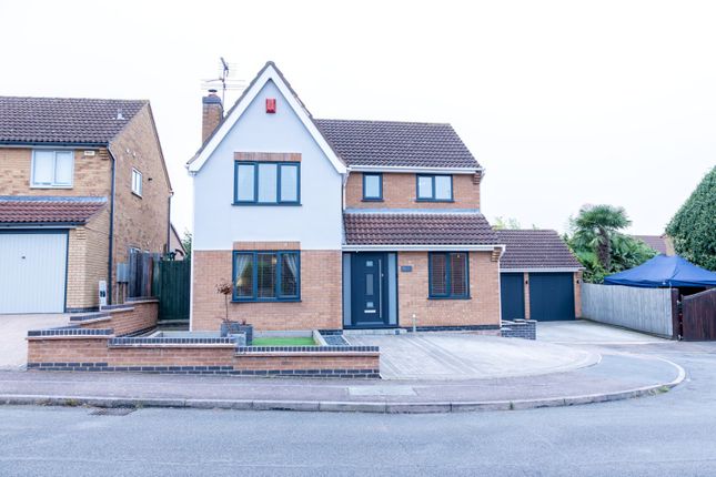 Thumbnail Detached house for sale in Bodicoat Close, Leicester