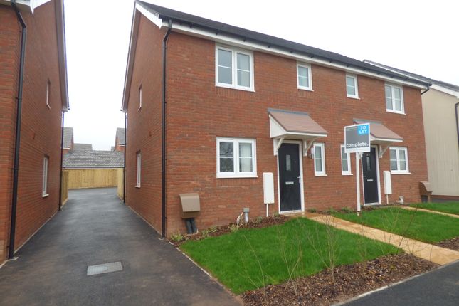 Thumbnail Semi-detached house to rent in Tremlett Meadow, Cranbrook, Exeter