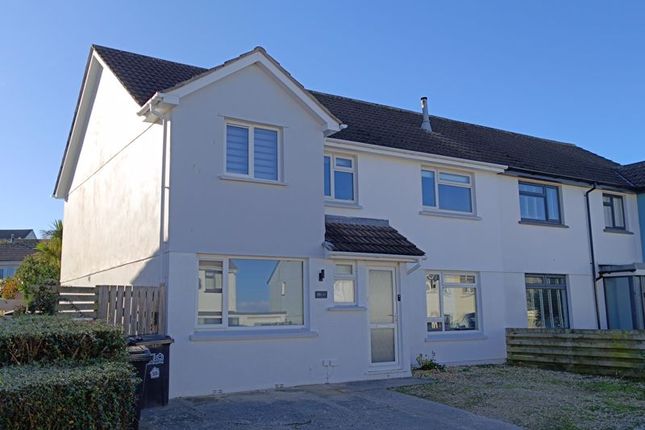 Thumbnail Semi-detached house for sale in Sweet Briar Crescent, Newquay