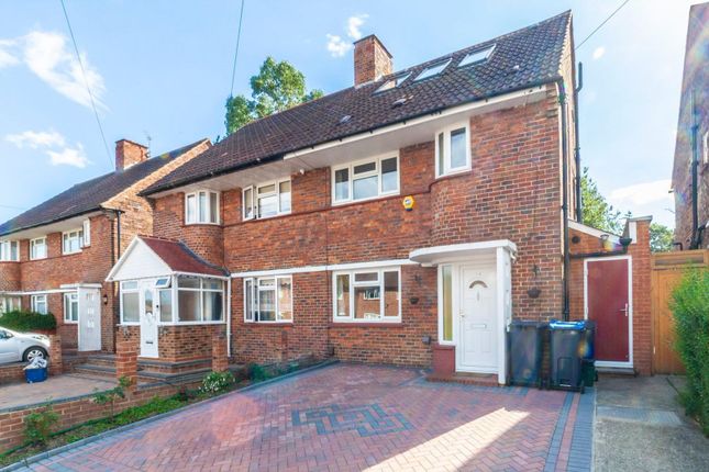 Thumbnail Semi-detached house for sale in Swinburne Crescent, Croydon