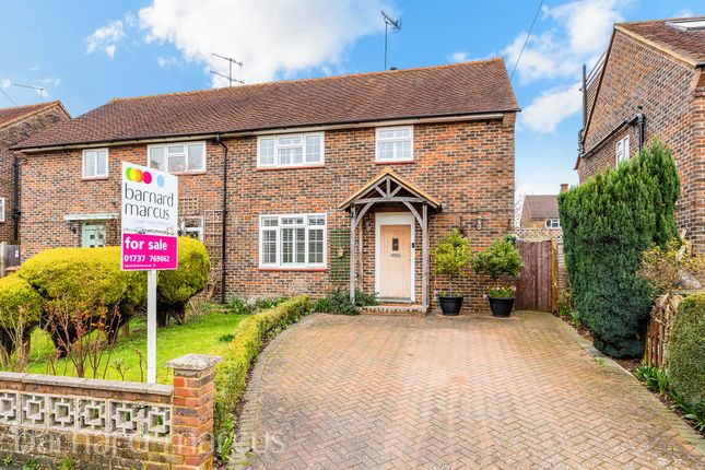 Thumbnail Semi-detached house for sale in Malmstone Avenue, Merstham, Redhill