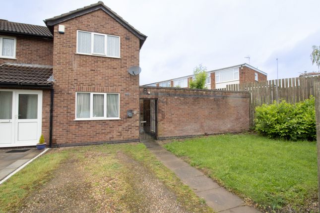 Thumbnail End terrace house for sale in Vale End, Thurnby, Leicester