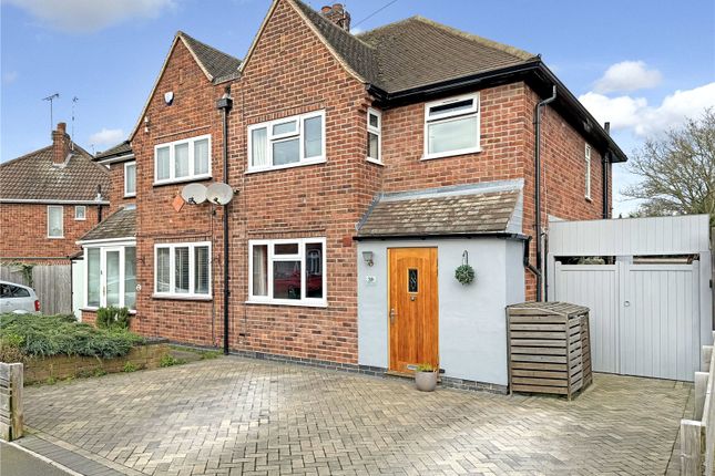 Thumbnail Semi-detached house for sale in Castleton Road, Wigston, Leicestershire