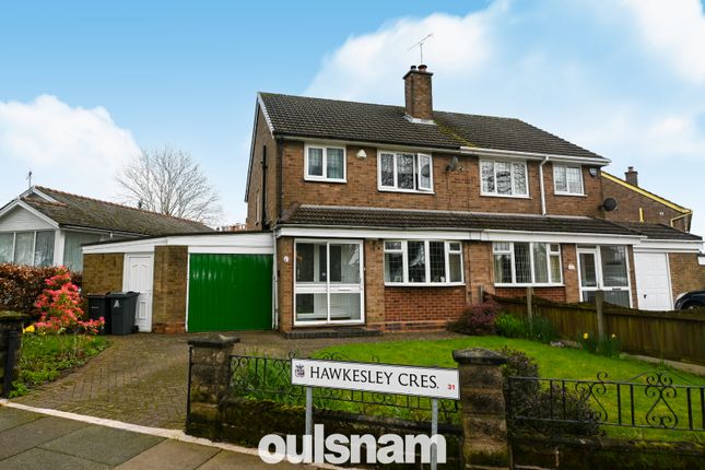 Thumbnail Semi-detached house for sale in Hawkesley Crescent, Northfield, Birmingham