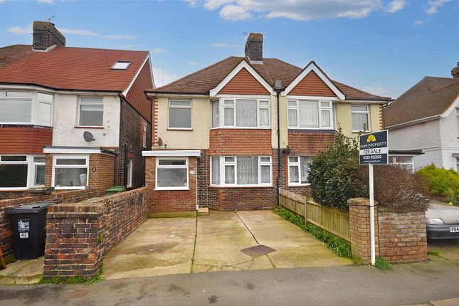 Thumbnail Semi-detached house for sale in Churchdale Road, Eastbourne