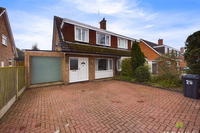 Thumbnail Semi-detached house for sale in Overdale Road, Bayston Hill, Shrewsbury