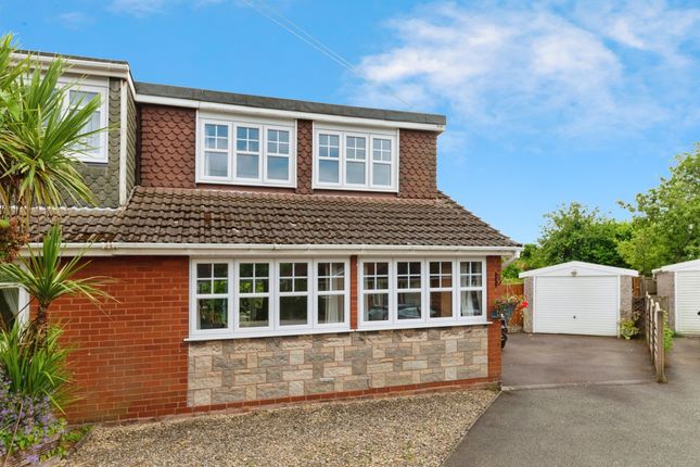 Thumbnail Semi-detached bungalow for sale in Balmoral Drive, Hednesford, Cannock