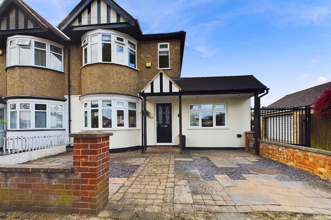 Thumbnail End terrace house for sale in Sidmouth Drive, Ruislip Manor, Ruislip