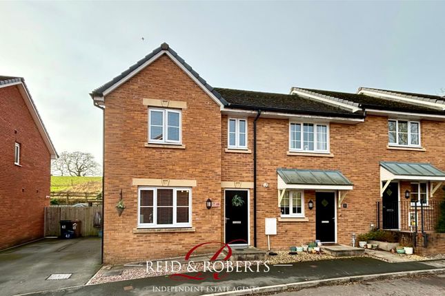 Thumbnail End terrace house for sale in Llys Ambrose, Mold