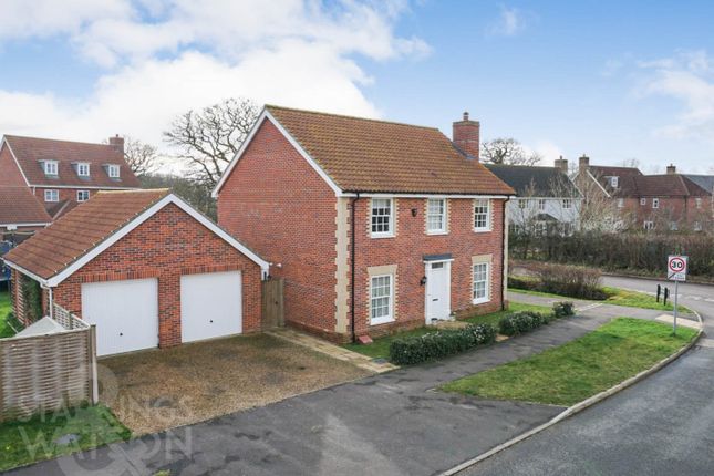 Thumbnail Detached house for sale in Gudgeon Road, Mulbarton, Norwich