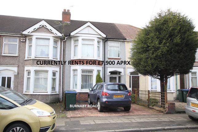 3 bed terraced house for sale in Burnaby Road, Coventry