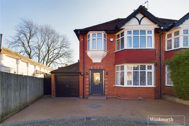 Thumbnail Semi-detached house for sale in Woodland Close, Kingsbury, London