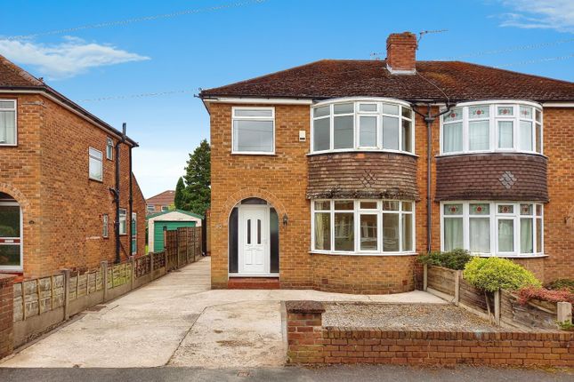 Semi-detached house to rent in Okehampton Crescent, Sale, Cheshire