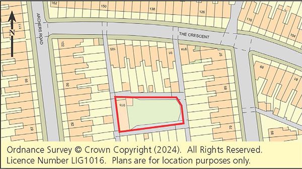 Land for sale in Land Rear 91B The Crescent, Eastleigh, Hampshire
