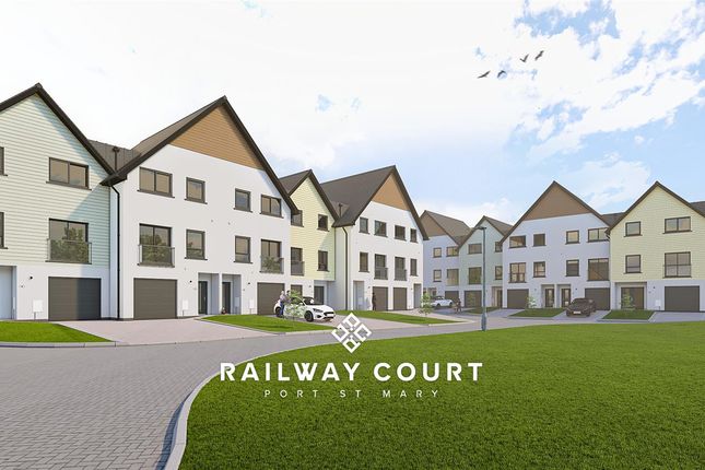 Thumbnail Town house for sale in Plot 15, Railway Court, Port St Mary