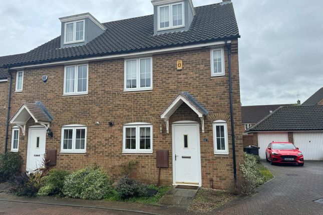 Thumbnail End terrace house to rent in Thistle Close, Yaxley
