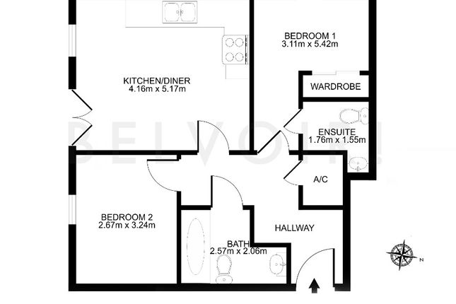 Flat for sale in Propelair Way, Colchester