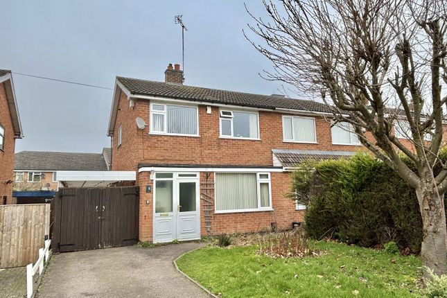 Semi-detached house for sale in Attfield Drive, Whetstone, Leicester, Leicestershire.