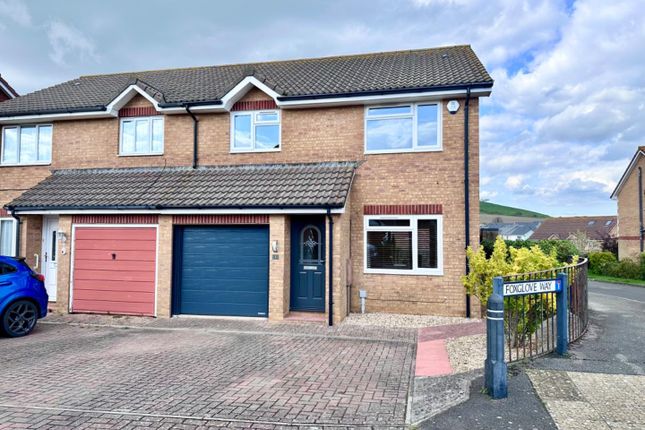 Semi-detached house for sale in Foxglove Way, Weymouth