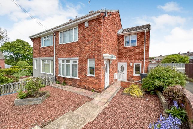 Semi-detached house for sale in Rutherford Close, Choppington