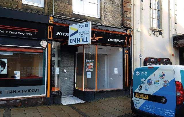 Retail premises to let in East Port, Dunfermline