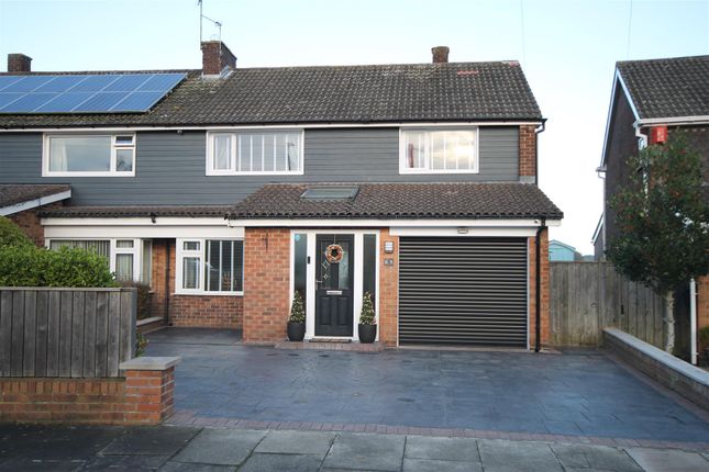 Semi-detached house for sale in Ridgely Drive, Ponteland, Newcastle Upon Tyne, Northumberland