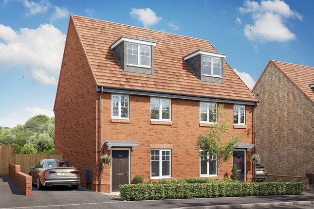 Thumbnail Semi-detached house for sale in "Braxton - Plot 3" at Cricket Ground, Tanyfron, Wrexham