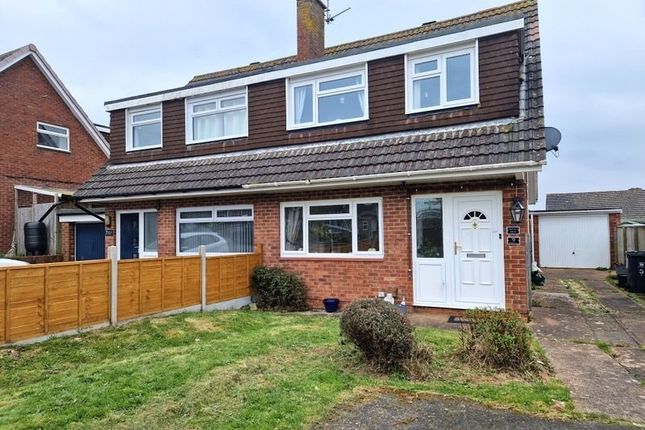 Thumbnail Semi-detached house for sale in Norman Close, Exmouth