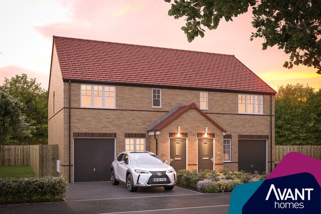 Thumbnail Semi-detached house for sale in "The Oakwood" at Cookson Way, Brough With St. Giles, Catterick Garrison
