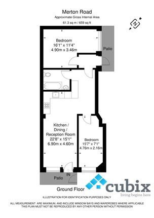 Flat to rent in Epsom Road, Morden