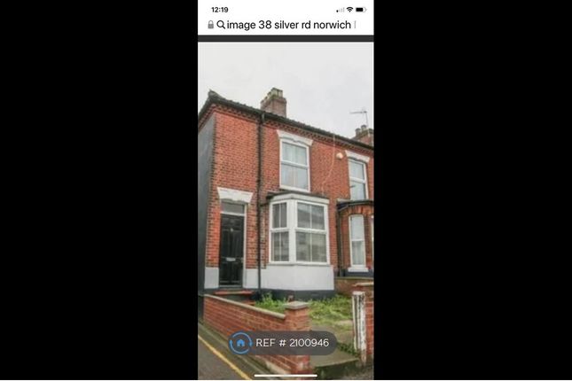 Thumbnail Terraced house to rent in Silver Rd, Norwich