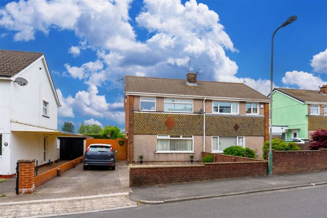 Semi-detached house for sale in Brynau Road, Caerphilly