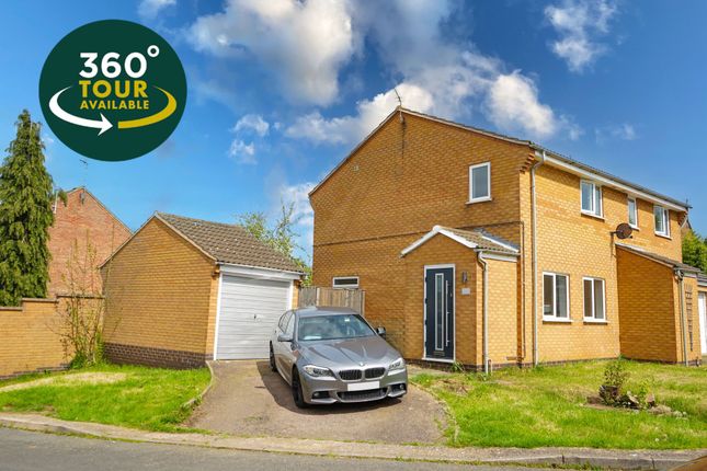 Thumbnail Semi-detached house for sale in Carbery Close, Oadby, Leicester