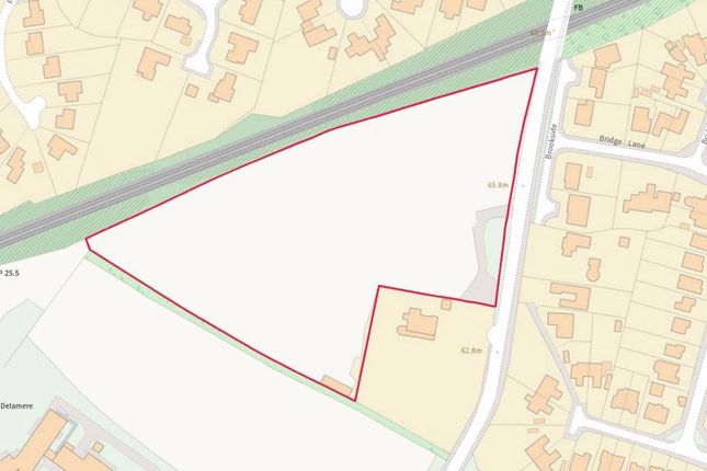 Thumbnail Land for sale in Forest Road, Cuddington, Northwich