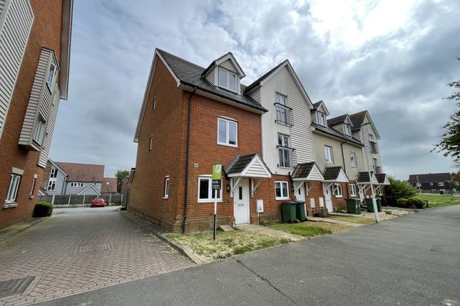 Thumbnail End terrace house to rent in Page Road, Hawkinge, Folkestone, Kent