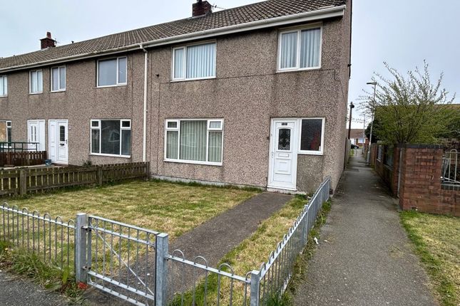 Thumbnail End terrace house for sale in Sea Crest Road, Newbiggin-By-The-Sea