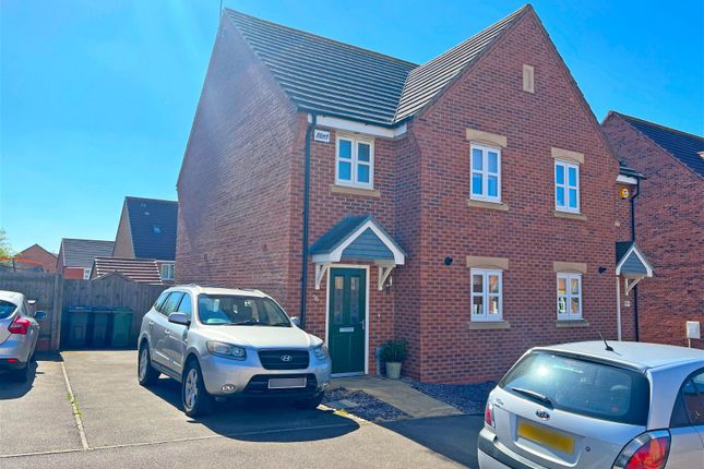 Thumbnail Semi-detached house for sale in Devana Way, Great Glen, Leicestershire