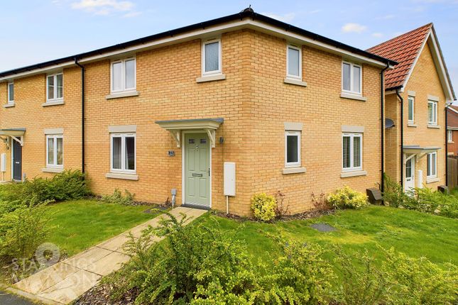 Semi-detached house for sale in Falcon Crescent, Costessey, Norwich