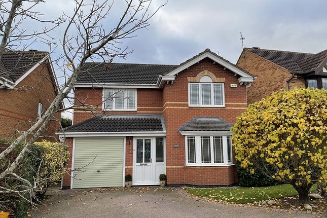 Thumbnail Detached house for sale in Upex Close, Whetstone, Leicester, Leicestershire.