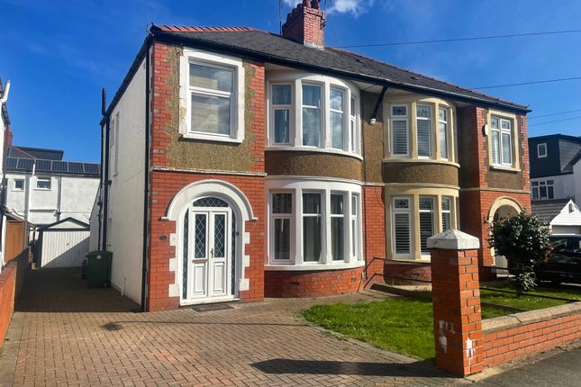 Thumbnail Semi-detached house to rent in St. Albans Avenue, Cardiff