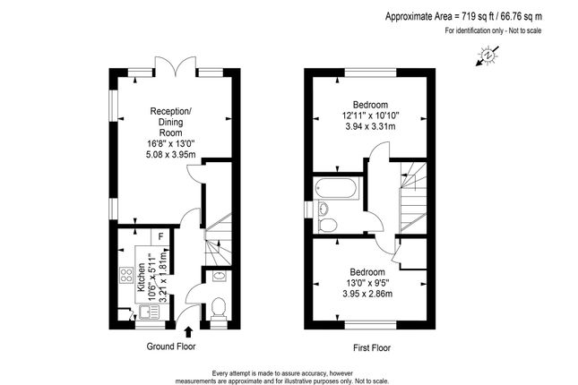 End terrace house for sale in Chertsey, Surrey