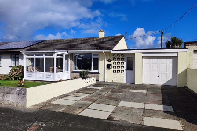 Thumbnail Semi-detached bungalow for sale in Carneton Close, Crantock, Newquay