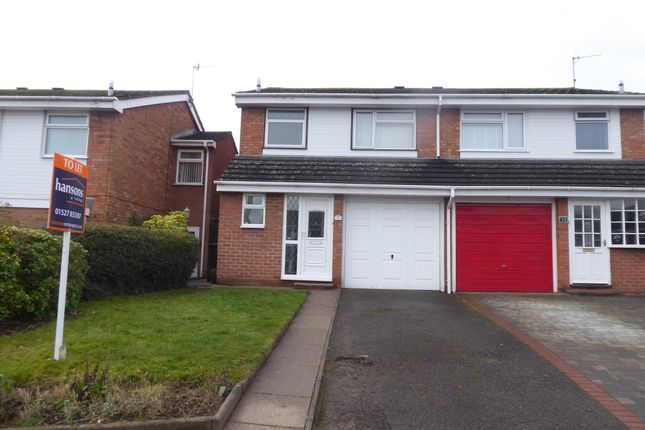 Thumbnail Semi-detached house to rent in Dovecote Road, Bromsgrove
